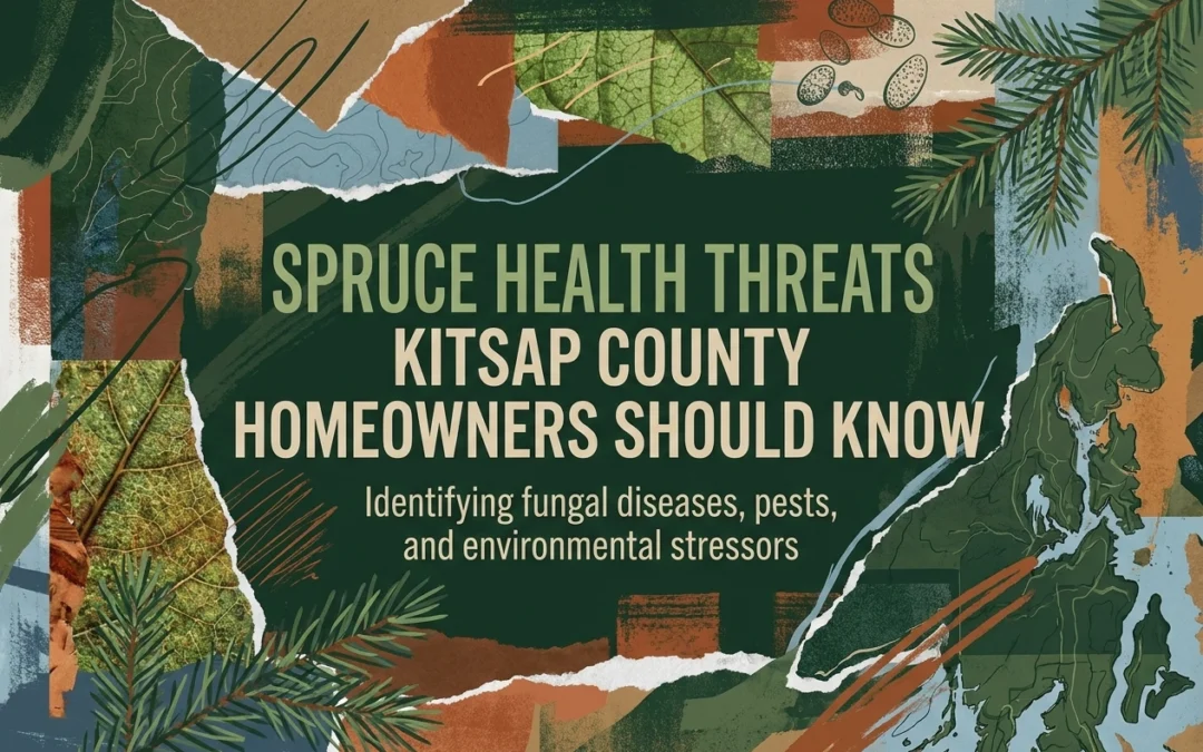 Professional header image for list-based article: Spruce Health Threats Kitsap County Homeowners Should Know