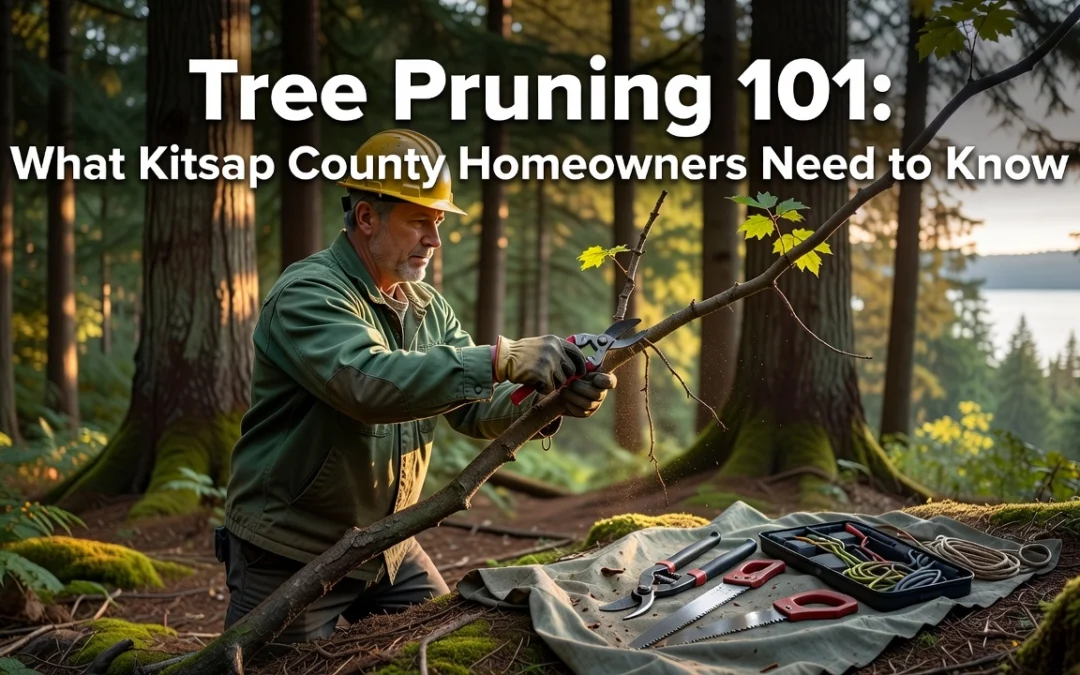 Professional header image for list-based article: Tree Pruning 101: What Kitsap County Homeowners Need to Know