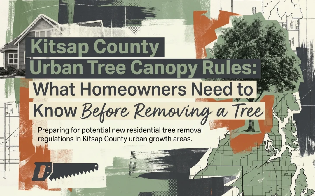 Professional header image for industry analysis: Kitsap County Urban Tree Canopy Rules: What Homeowners Ne...
