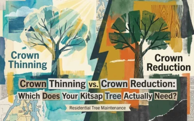 Crown Thinning vs. Crown Reduction: Which Does Your Kitsap Tree Actually Need?